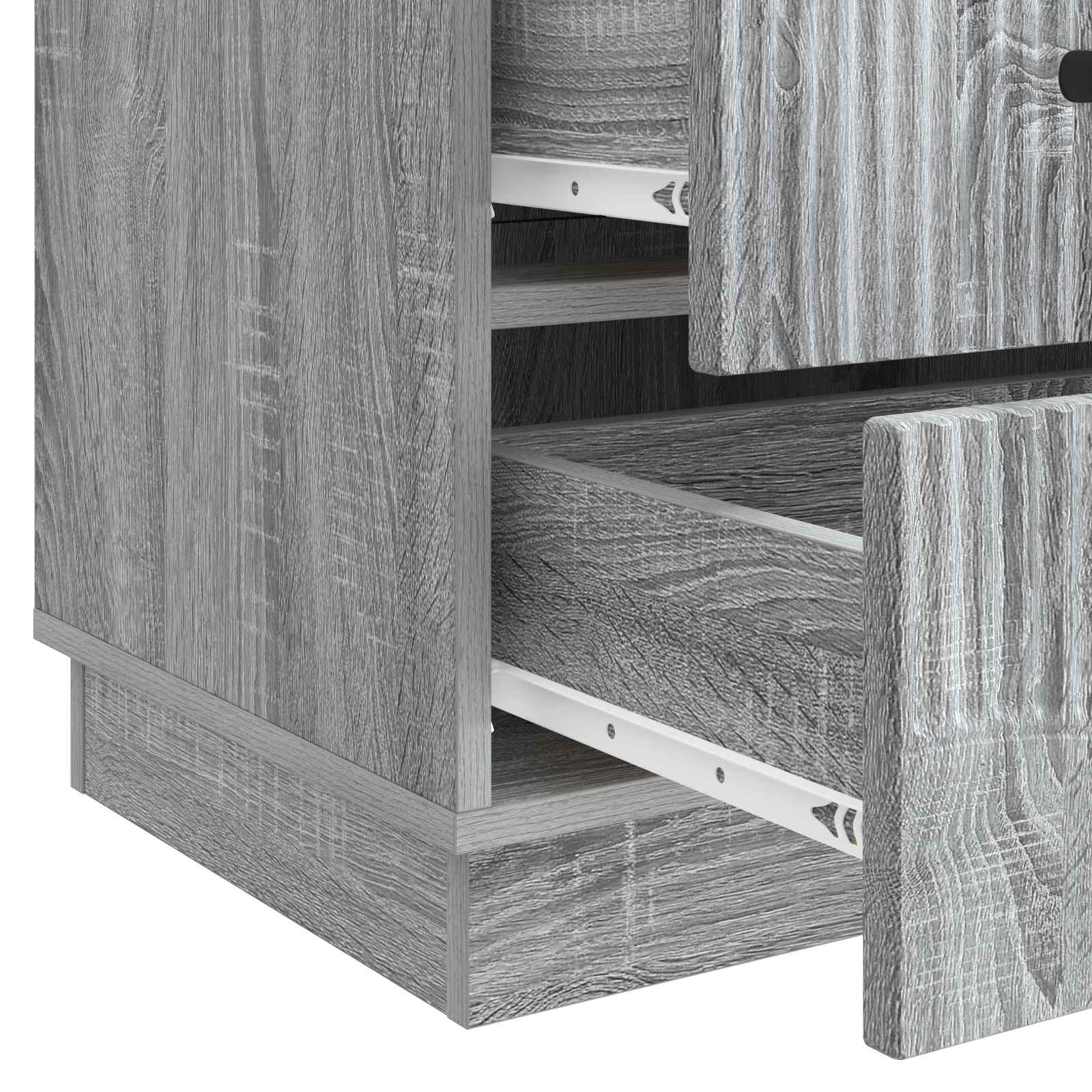 vidaXL Szafka Nocna Szary Sonoma 43 x 41 x 63,5 cm Drewno inżynieryjne