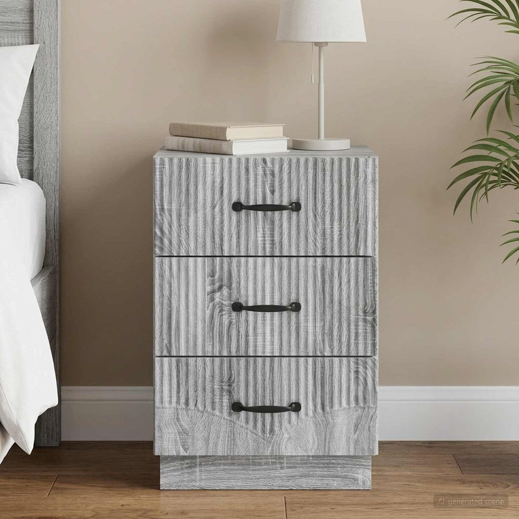 vidaXL Szafka Nocna Szary Sonoma 43 x 41 x 63,5 cm Drewno inżynieryjne