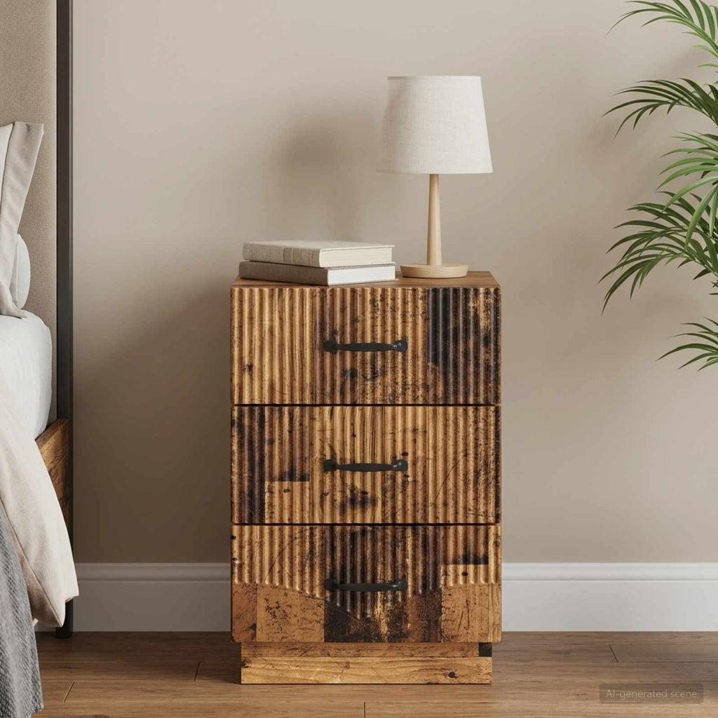 vidaXL Szafka Nocna Stare drewno 43 x 41 x 63,5 cm Drewno inżynieryjne