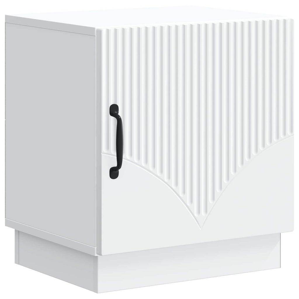 vidaXL Stolik nocny Biały 43 x 34,5 x 47 cm Drewno inżynieryjne