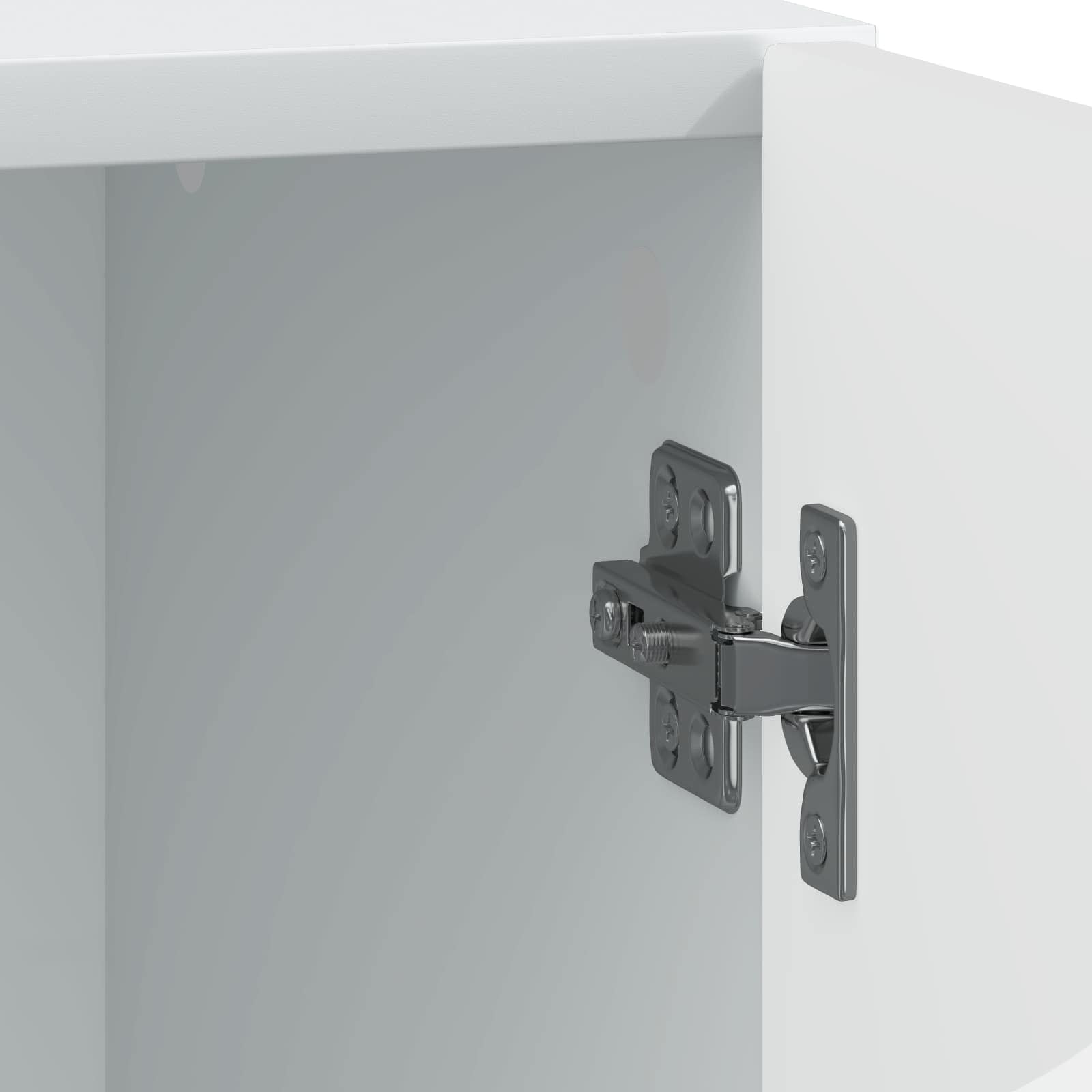 vidaXL Stolik nocny 2 pcs Biały 43 x 34,5 x 47 cm Drewno inżynieryjne