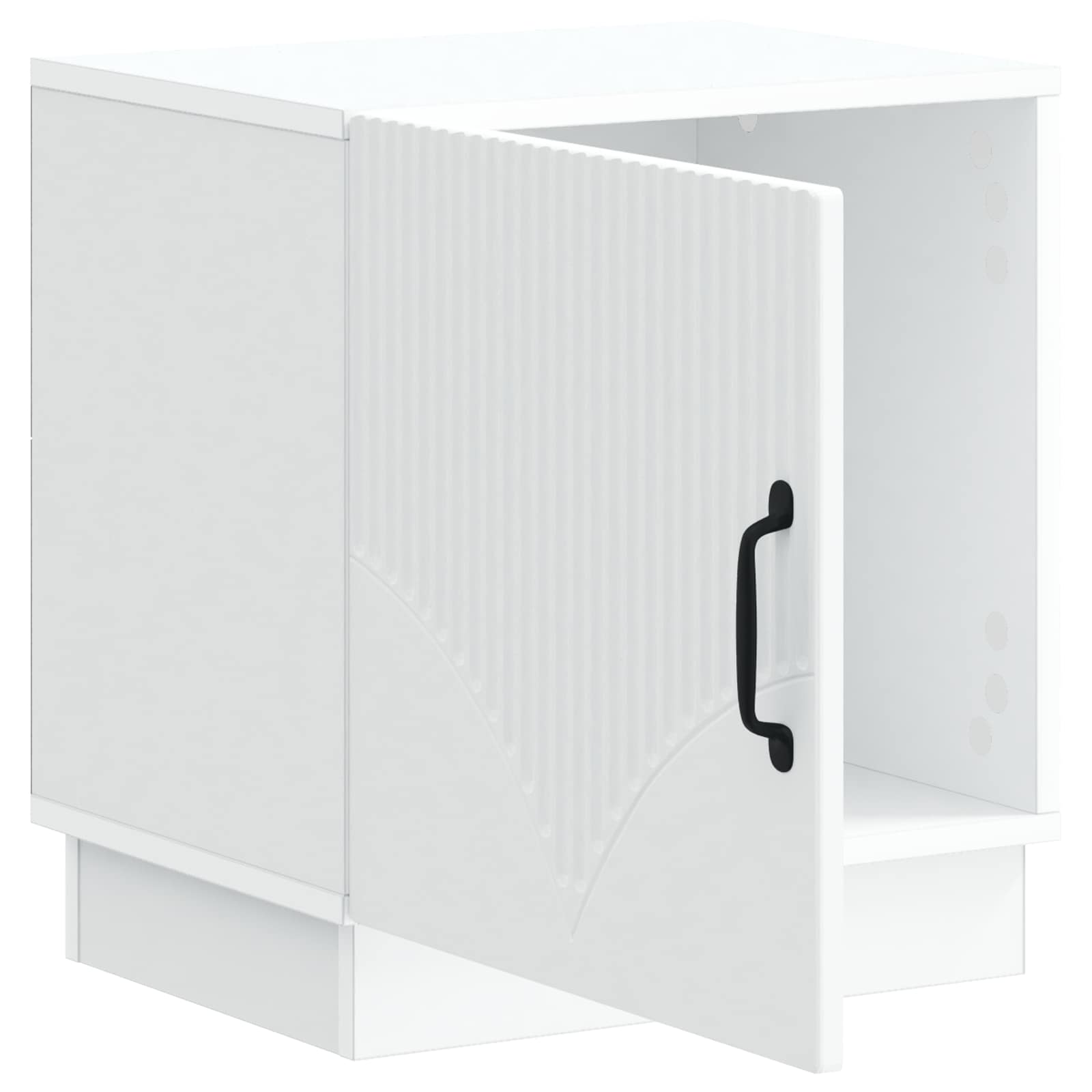 vidaXL Stolik nocny 2 pcs Biały 43 x 34,5 x 47 cm Drewno inżynieryjne