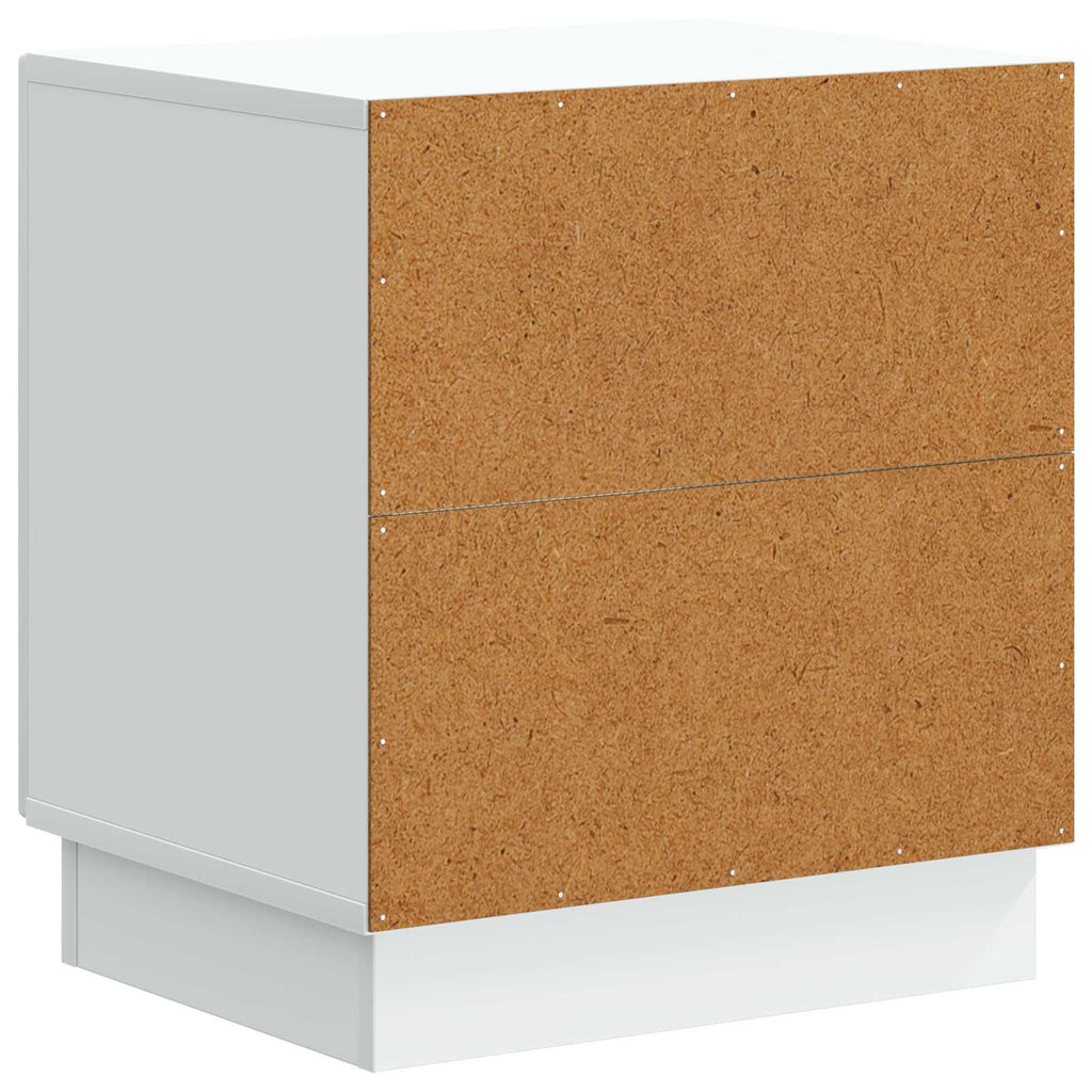 vidaXL Stolik nocny 2 pcs Biały 43 x 34,5 x 47 cm Drewno inżynieryjne