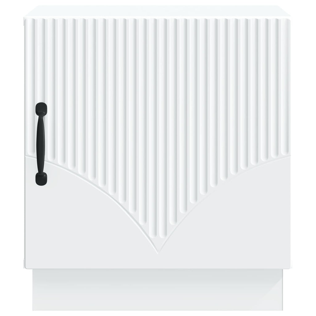 vidaXL Stolik nocny 2 pcs Biały 43 x 34,5 x 47 cm Drewno inżynieryjne