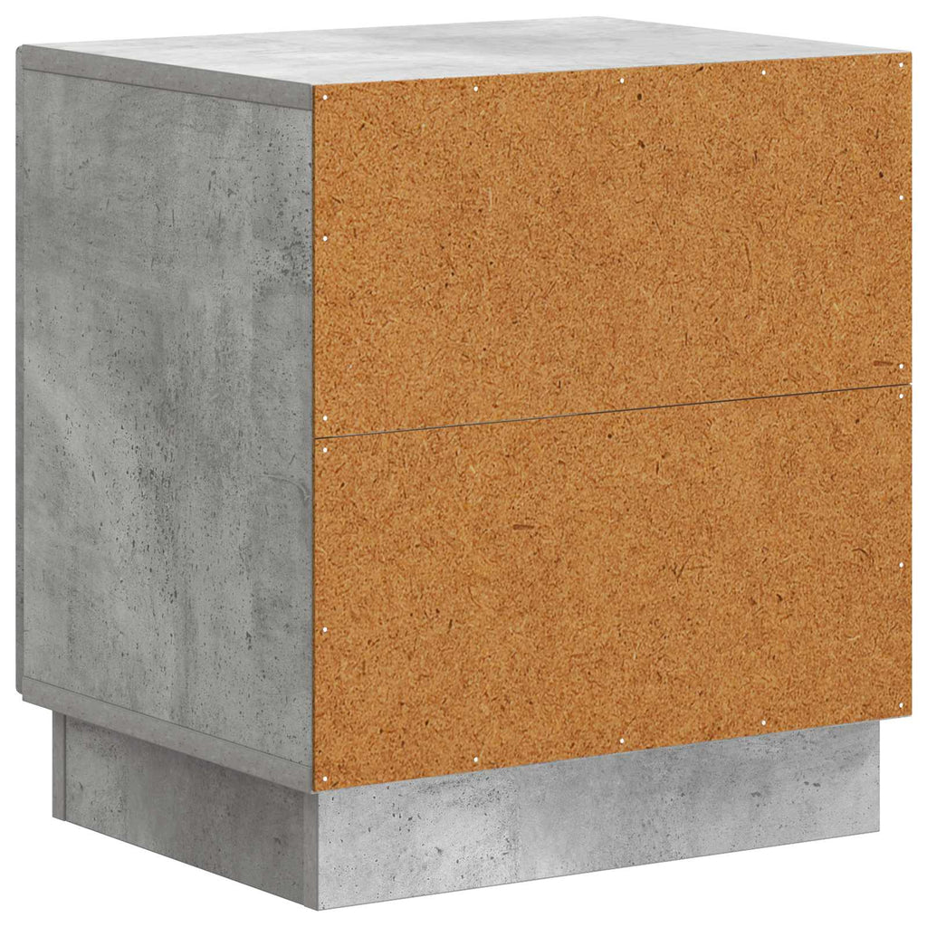 vidaXL Stolik nocny Szary beton 43 x 34,5 x 47 cm Drewno inżynieryjne