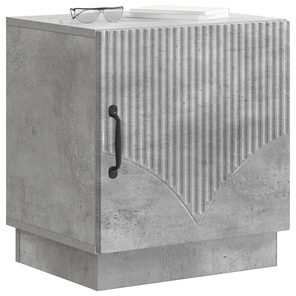 vidaXL Stolik nocny Szary beton 43 x 34,5 x 47 cm Drewno inżynieryjne