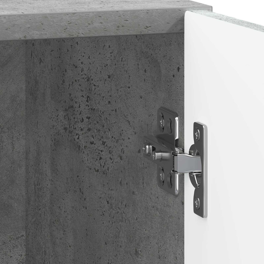vidaXL Stolik nocny 2 pcs Szary beton 43 x 34,5 x 47 cm