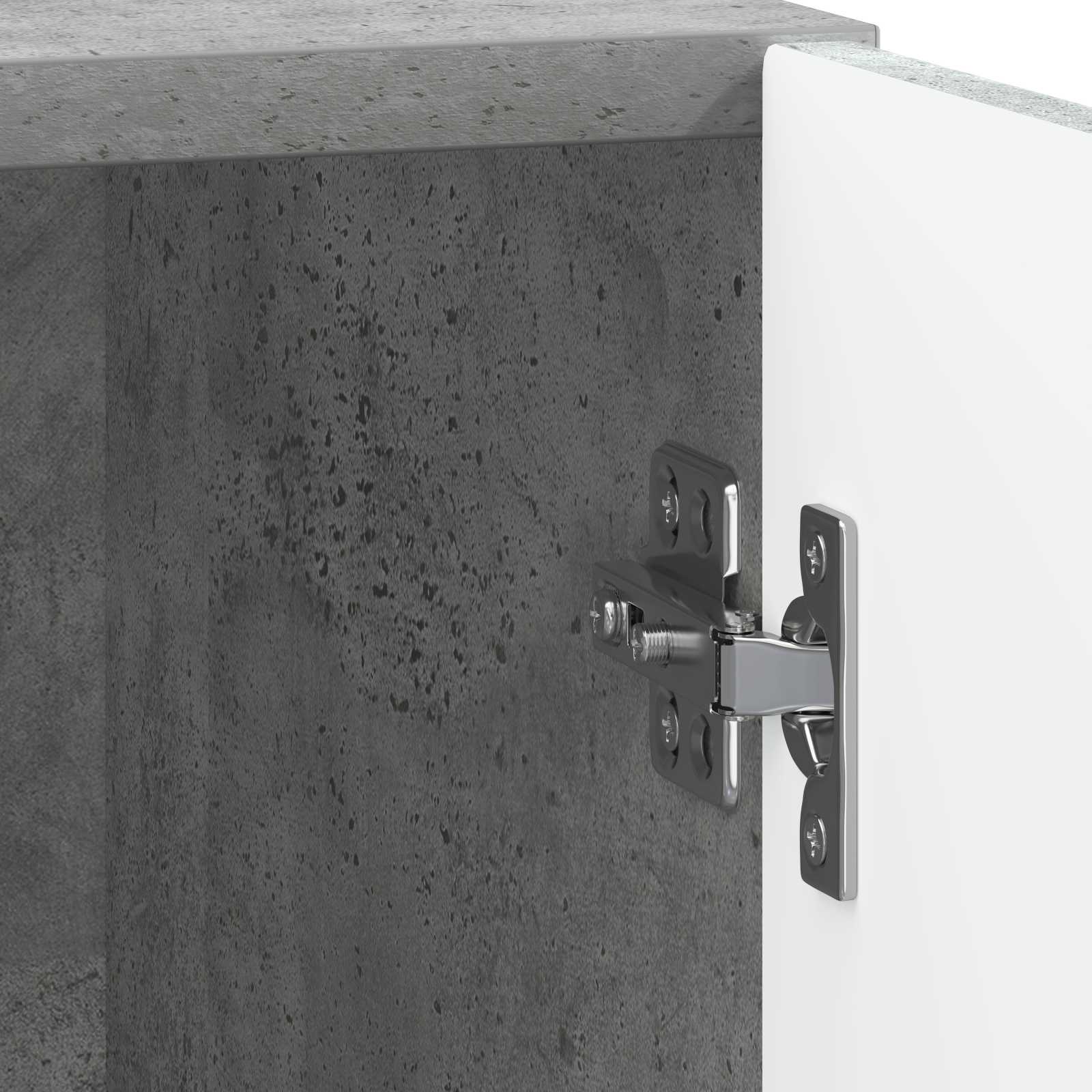 vidaXL Stolik nocny 2 pcs Szary beton 43 x 34,5 x 47 cm