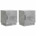 vidaXL Stolik nocny 2 pcs Szary beton 43 x 34,5 x 47 cm