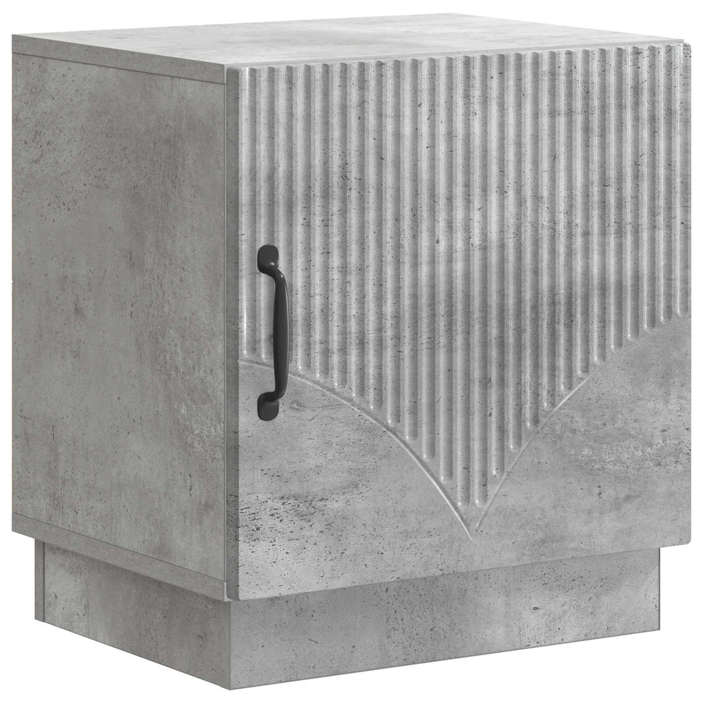 vidaXL Stolik nocny 2 pcs Szary beton 43 x 34,5 x 47 cm