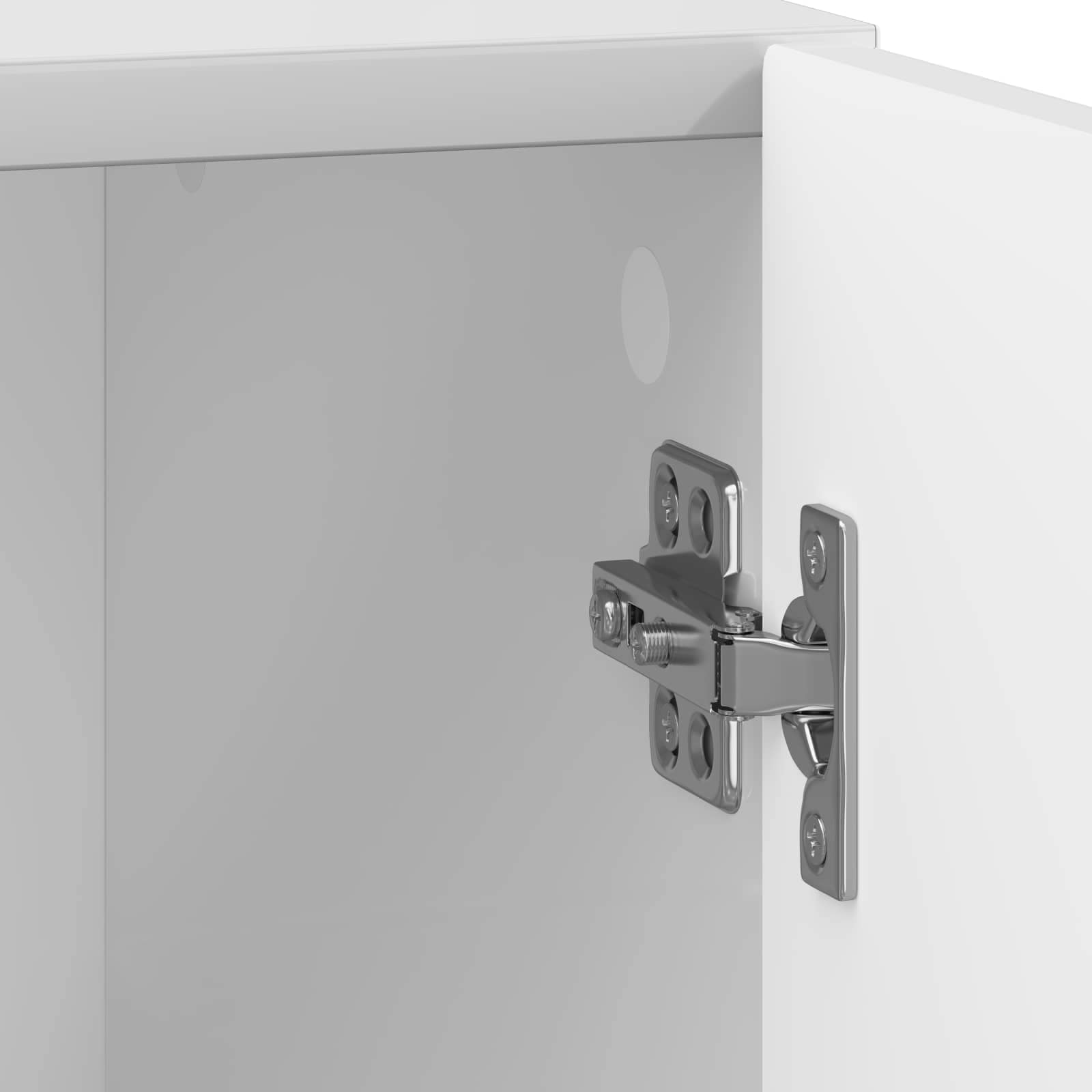 vidaXL Stolik nocny 2 pcs Biały wysoki połysk 43 x 34,5 x 47 cm