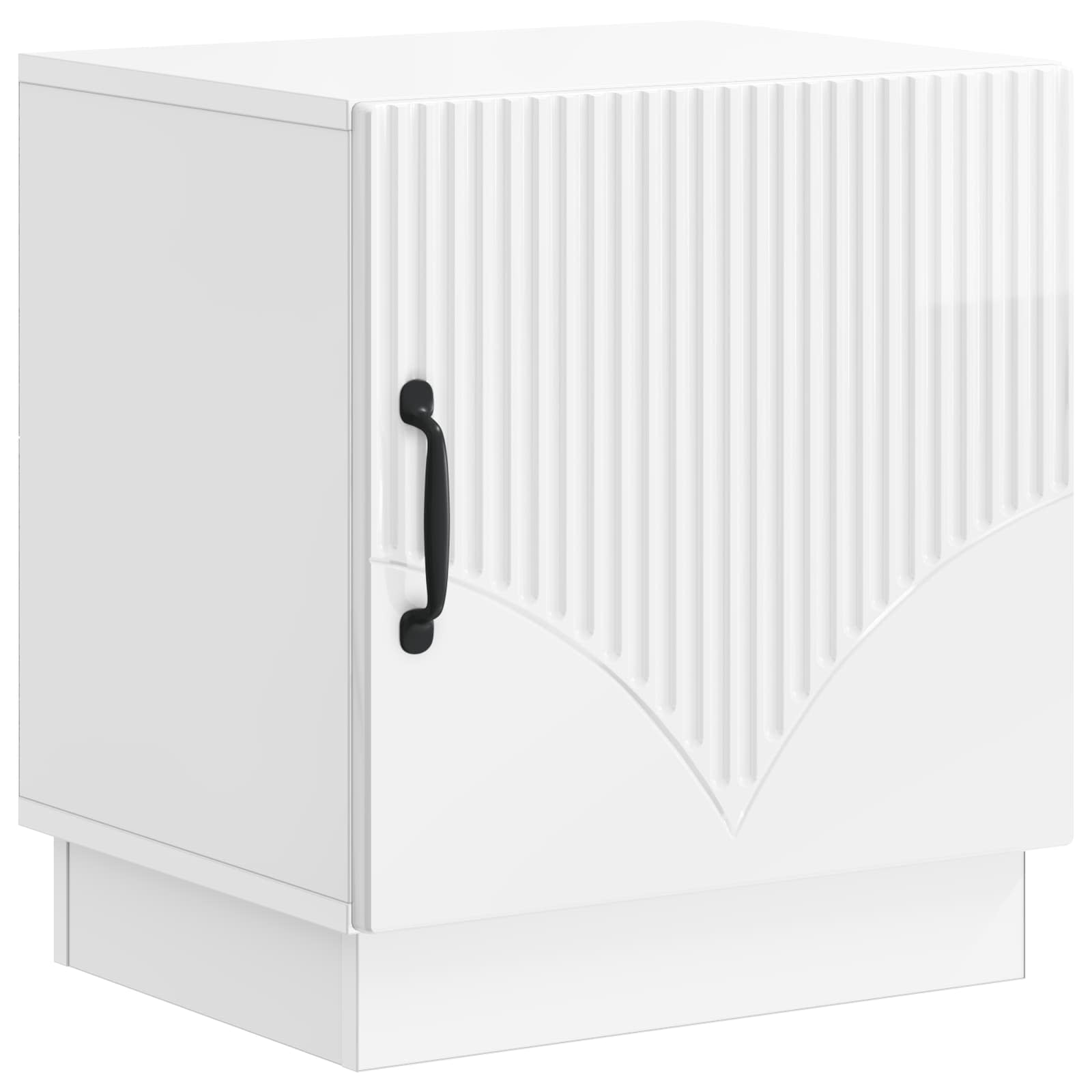 vidaXL Stolik nocny 2 pcs Biały wysoki połysk 43 x 34,5 x 47 cm