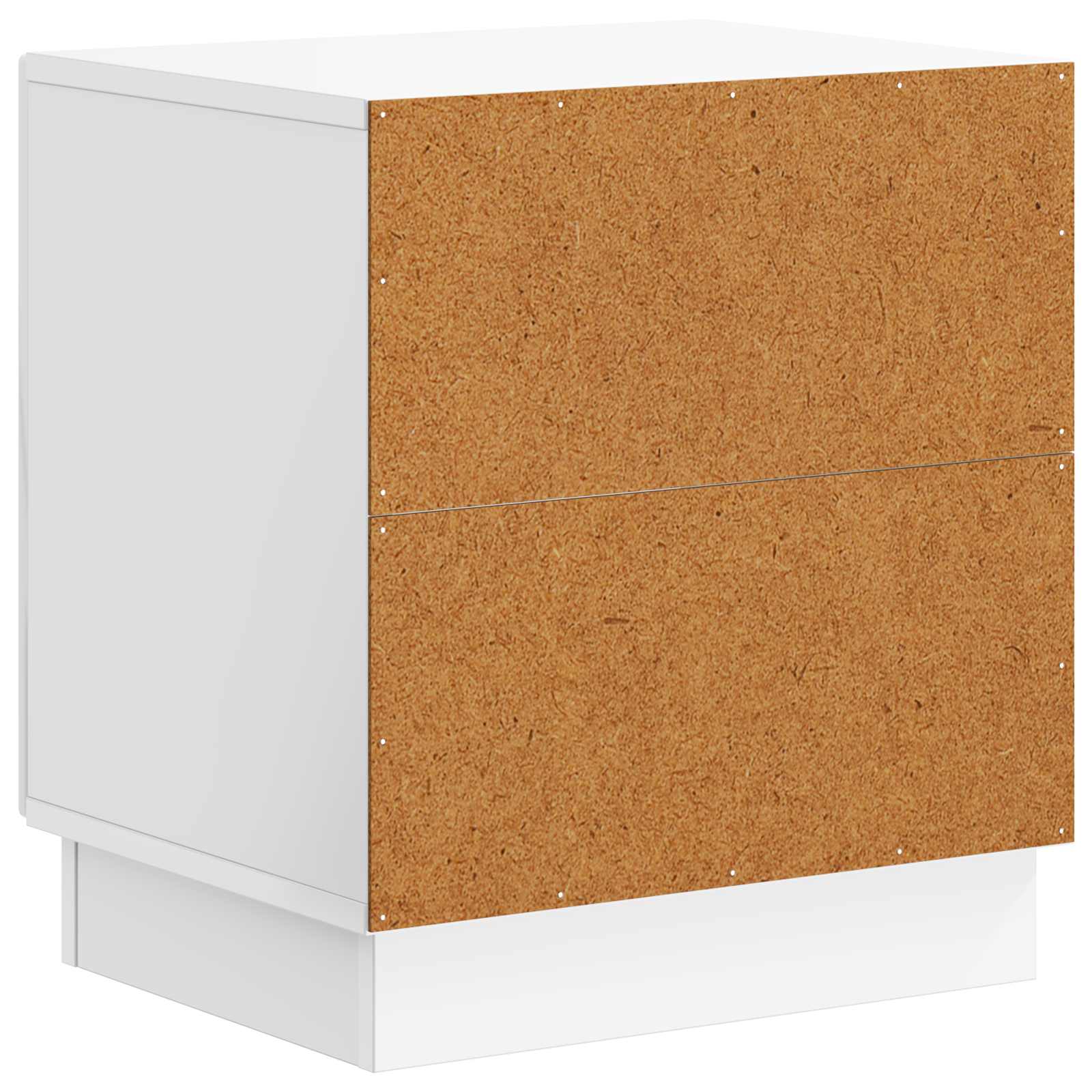 vidaXL Stolik nocny 2 pcs Biały wysoki połysk 43 x 34,5 x 47 cm