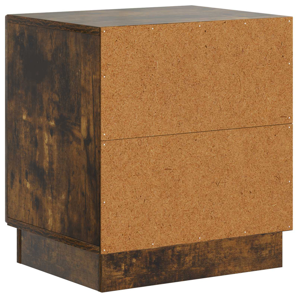 vidaXL Stolik nocny Dąb wędzony 43 x 34,5 x 47 cm Drewno inżynieryjne