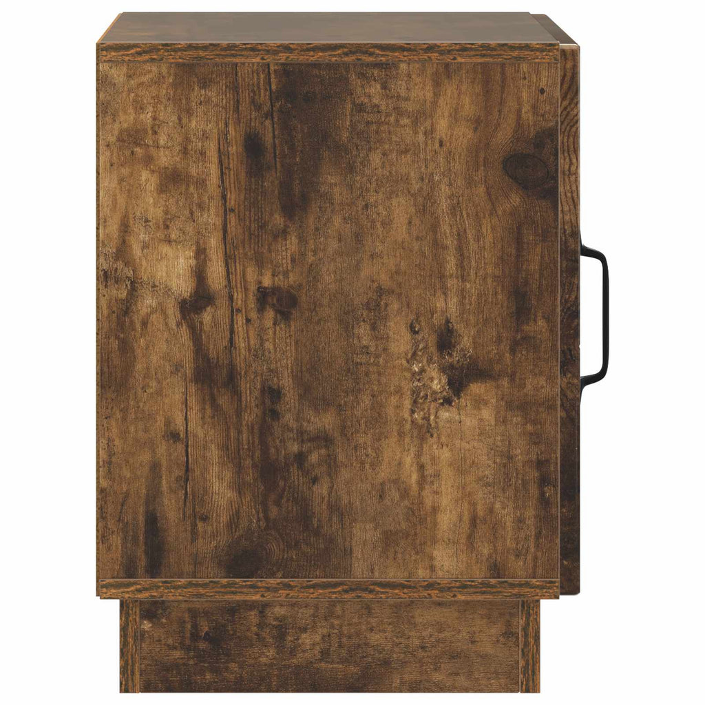 vidaXL Stolik nocny Dąb wędzony 43 x 34,5 x 47 cm Drewno inżynieryjne