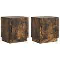 vidaXL Stolik nocny 2 pcs Dąb wędzony 43 x 34,5 x 47 cm