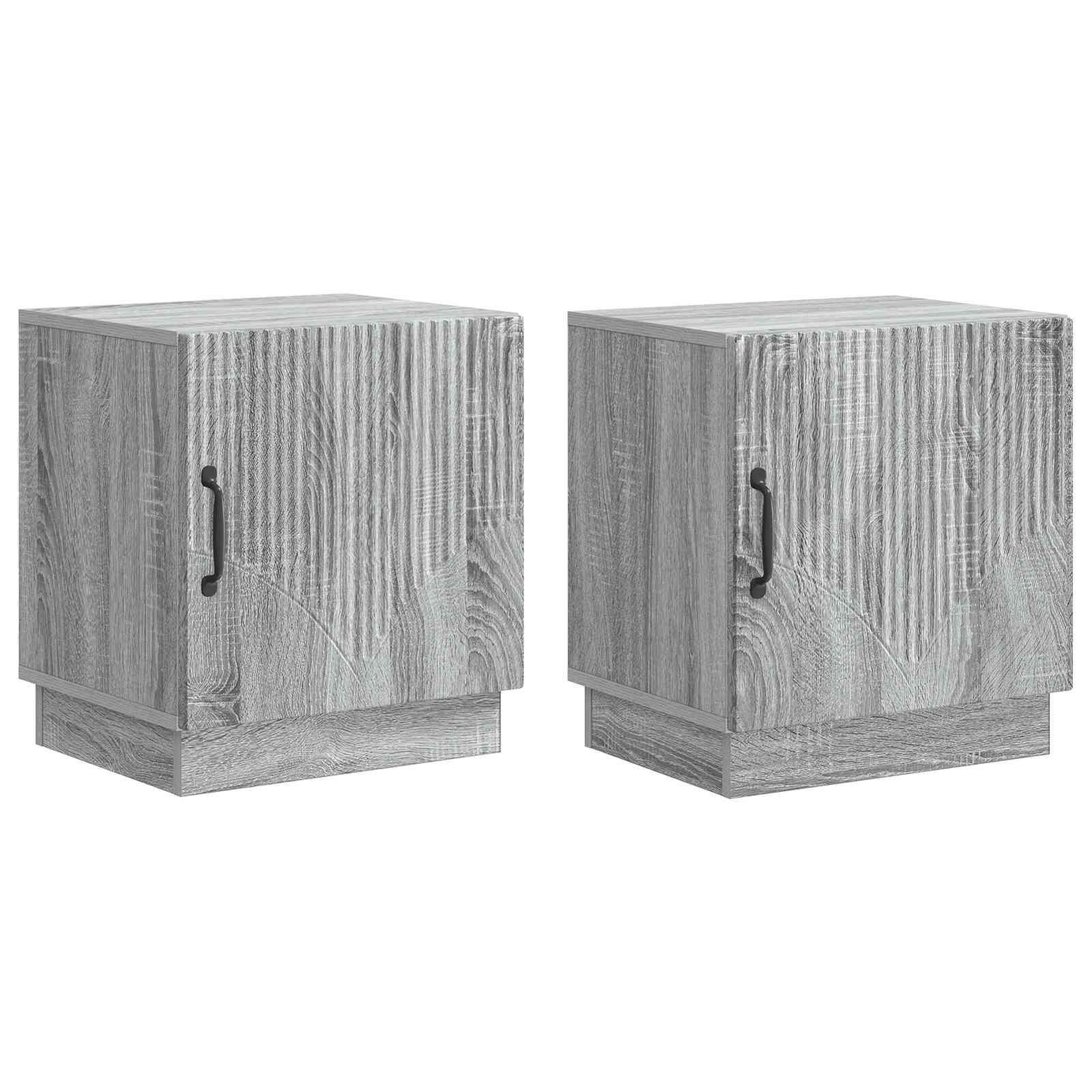 vidaXL Stolik nocny 2 pcs Szary Sonoma 43 x 34,5 x 47 cm