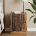 vidaXL Stolik nocny Stare drewno 43 x 34,5 x 47 cm Drewno inżynieryjne