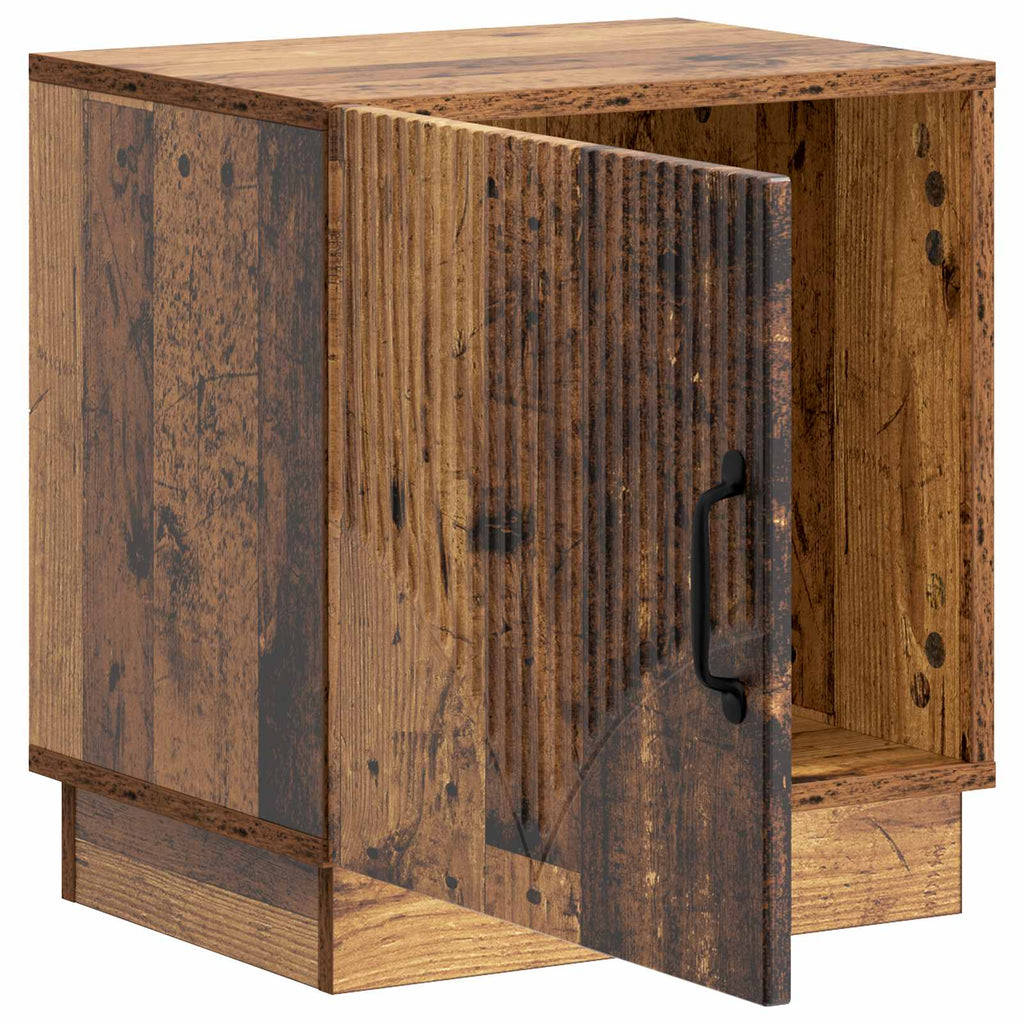 vidaXL Stolik nocny Stare drewno 43 x 34,5 x 47 cm Drewno inżynieryjne