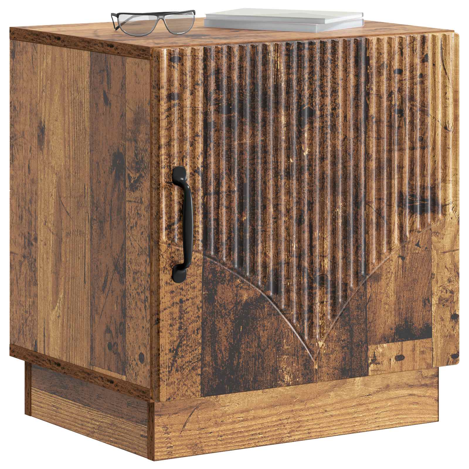 vidaXL Stolik nocny Stare drewno 43 x 34,5 x 47 cm Drewno inżynieryjne
