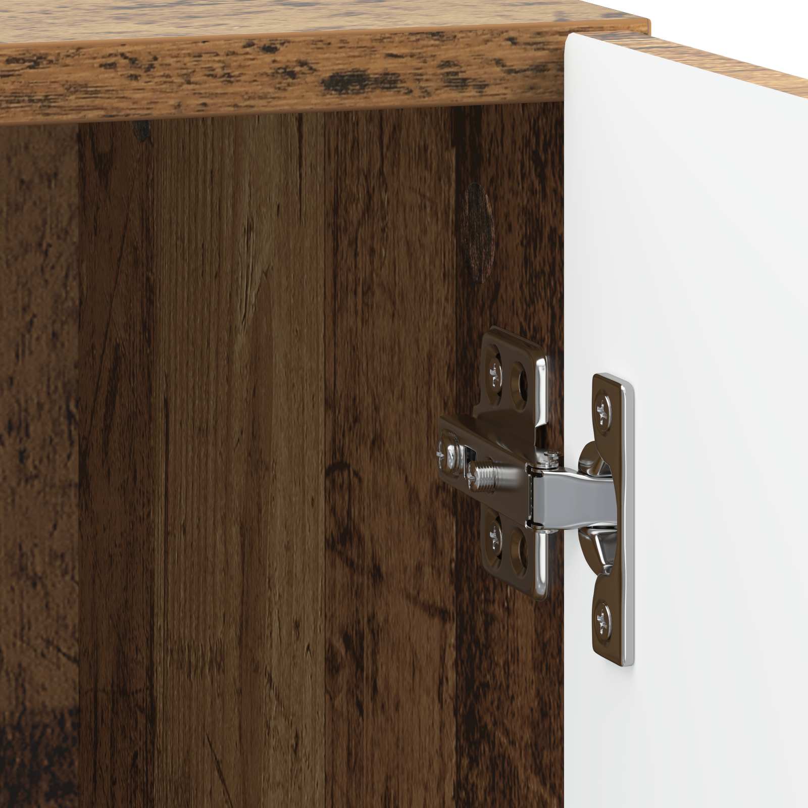 vidaXL Stolik nocny 2 pcs Stare drewno 43 x 34,5 x 47 cm