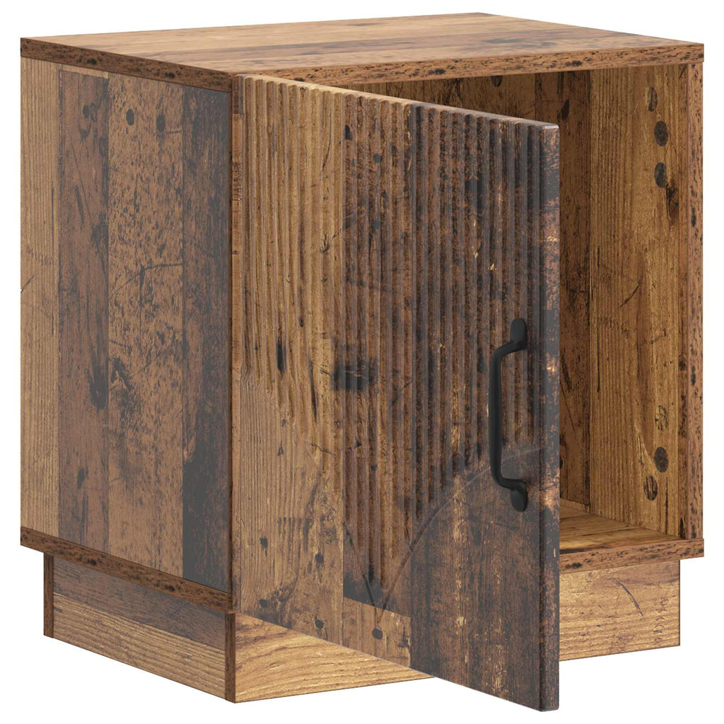 vidaXL Stolik nocny 2 pcs Stare drewno 43 x 34,5 x 47 cm