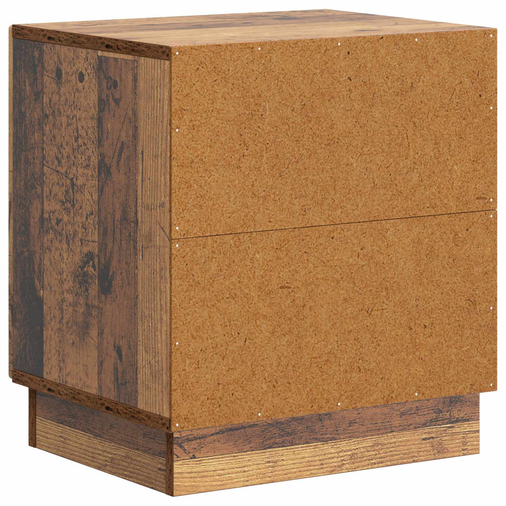 vidaXL Stolik nocny 2 pcs Stare drewno 43 x 34,5 x 47 cm