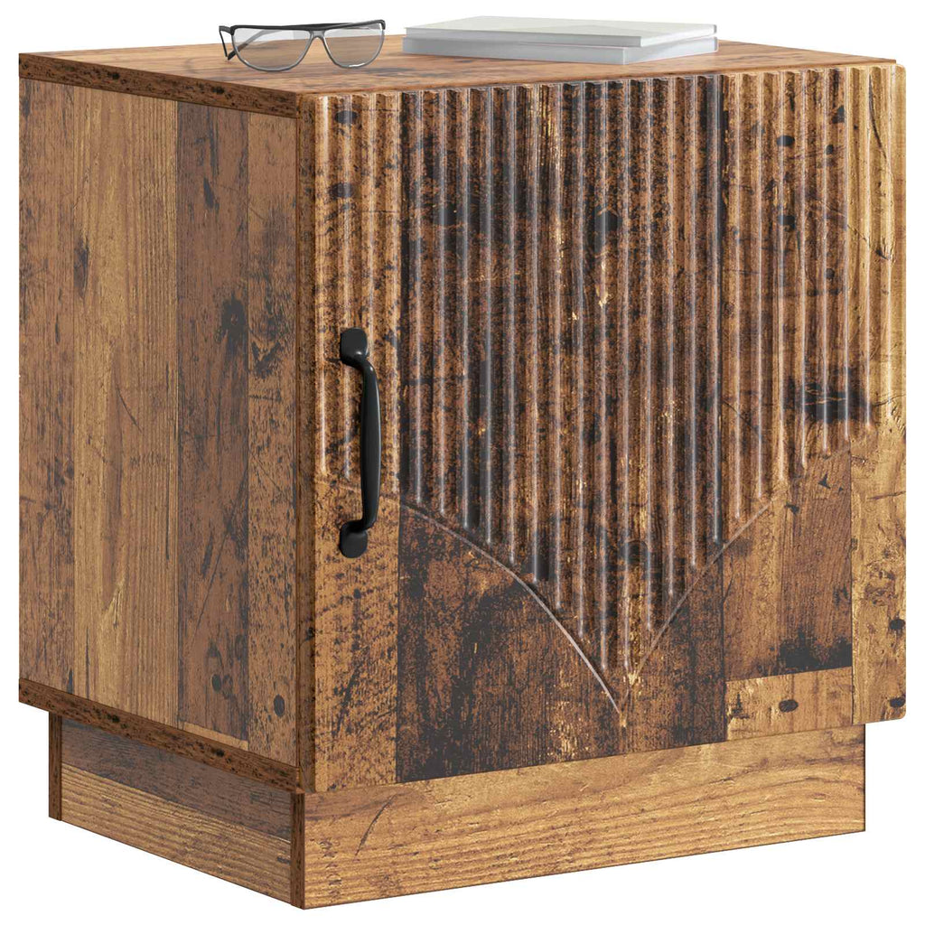 vidaXL Stolik nocny 2 pcs Stare drewno 43 x 34,5 x 47 cm
