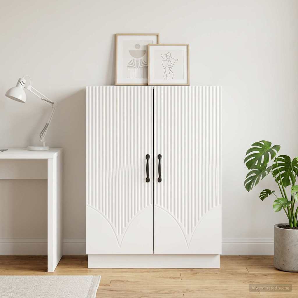 vidaXL Bufet Biały 66 x 34,5 x 87 cm Drewno inżynieryjne