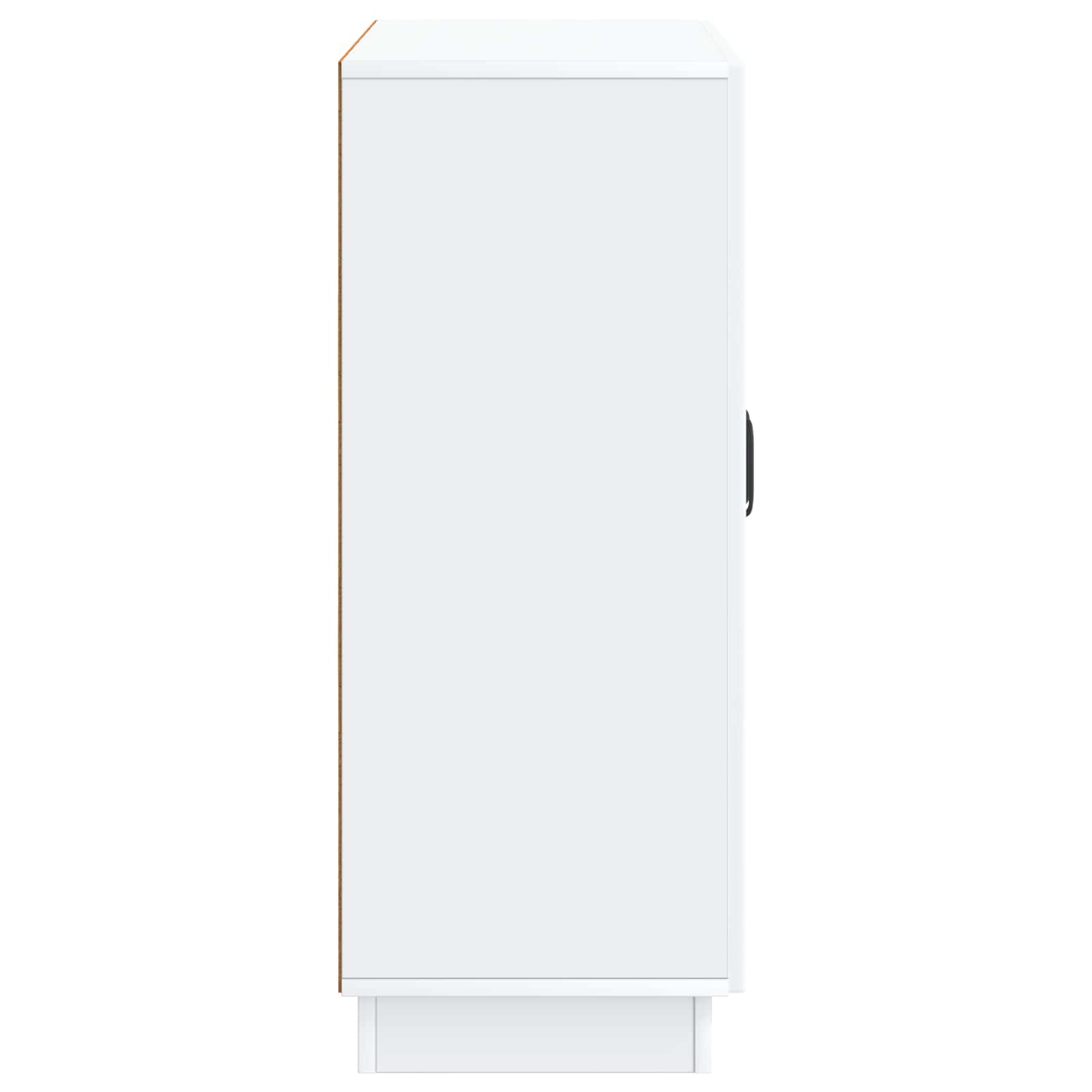 vidaXL Bufet Biały 66 x 34,5 x 87 cm Drewno inżynieryjne