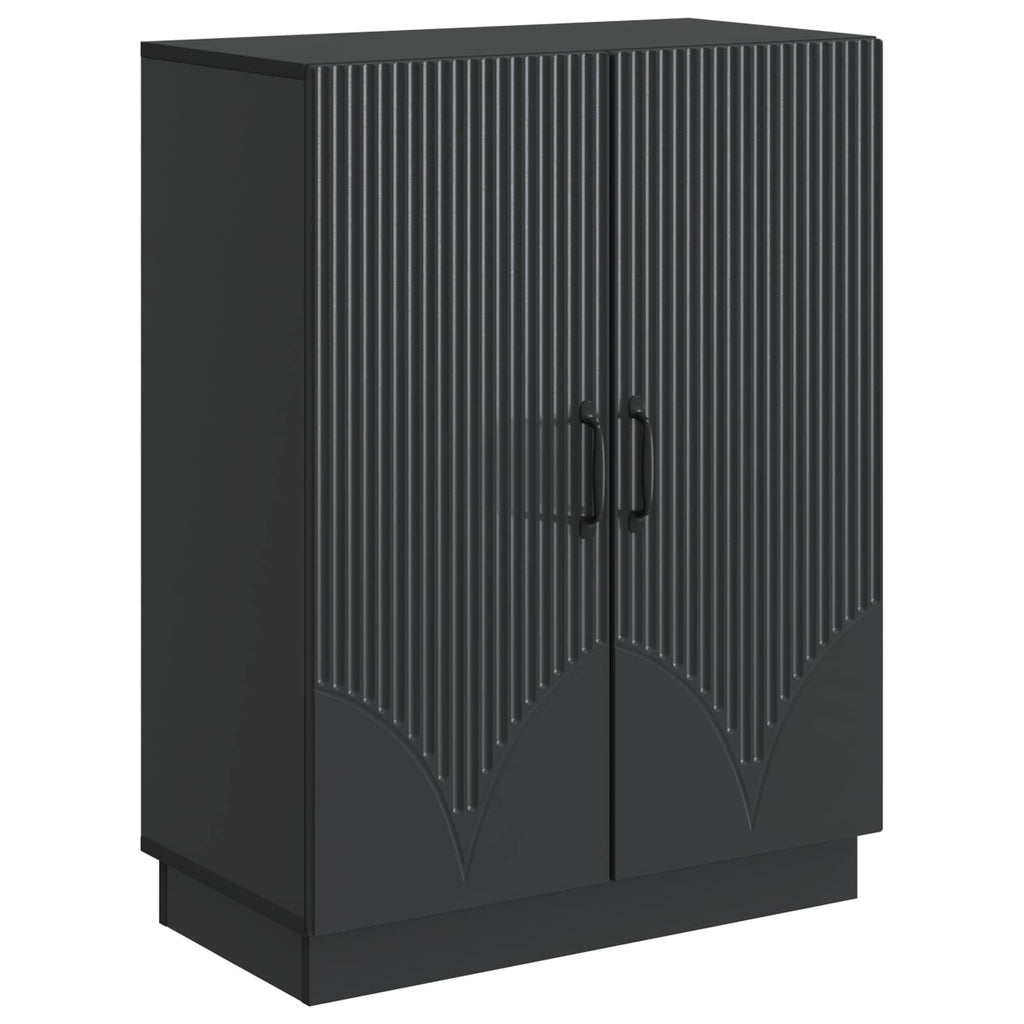 vidaXL Bufet Czarny 66 x 34,5 x 87 cm Drewno inżynieryjne