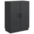 vidaXL Bufet Czarny 66 x 34,5 x 87 cm Drewno inżynieryjne