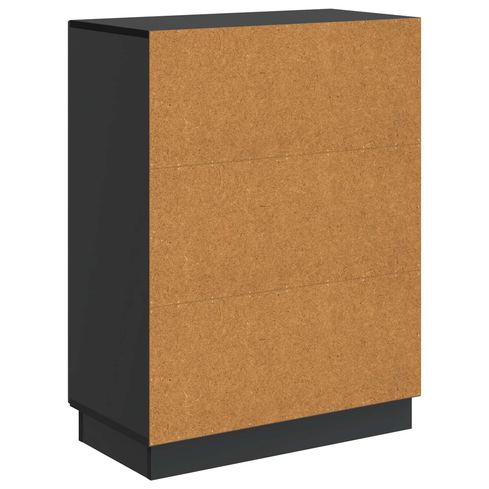 vidaXL Bufet Czarny 66 x 34,5 x 87 cm Drewno inżynieryjne
