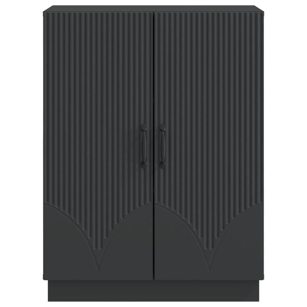 vidaXL Bufet Czarny 66 x 34,5 x 87 cm Drewno inżynieryjne