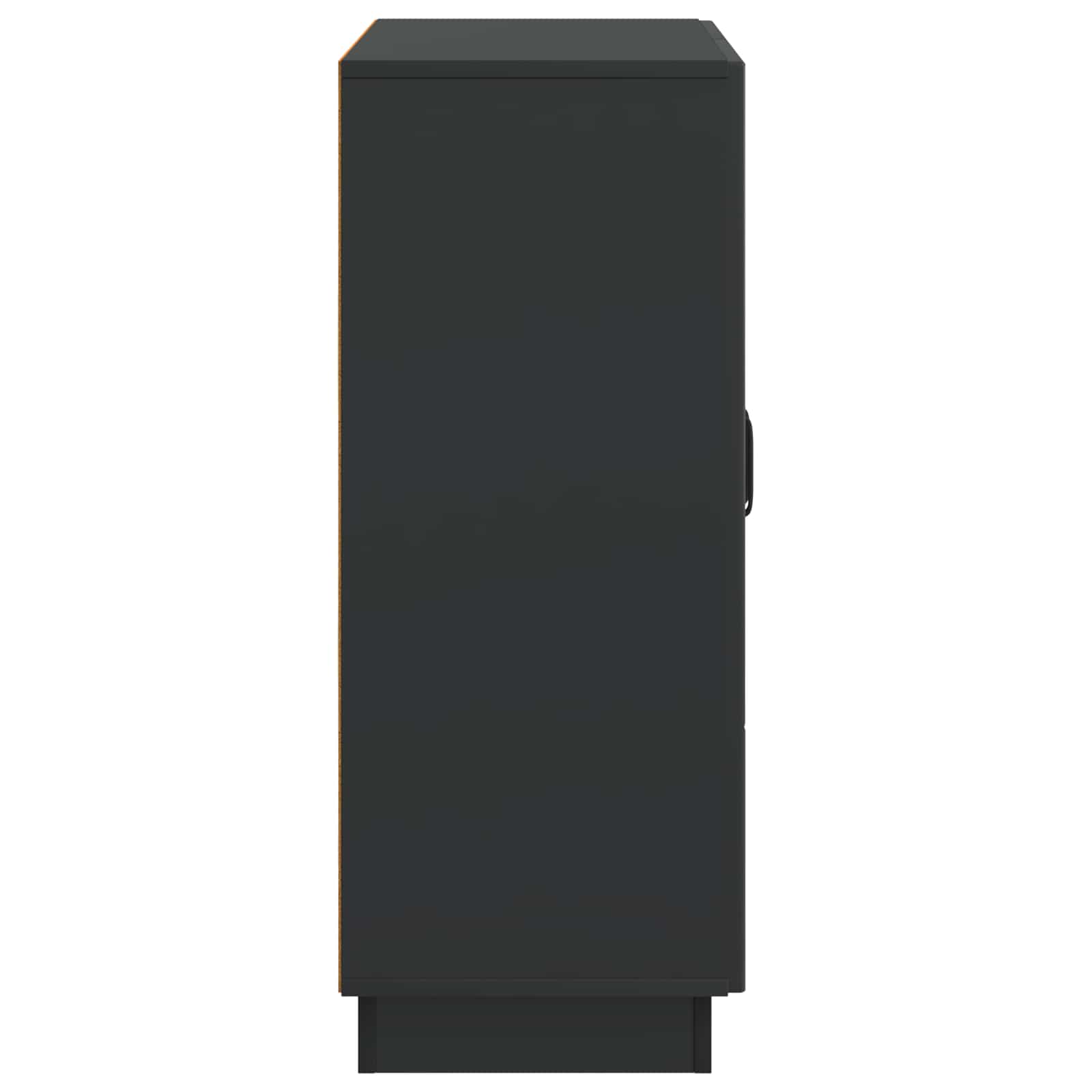 vidaXL Bufet Czarny 66 x 34,5 x 87 cm Drewno inżynieryjne