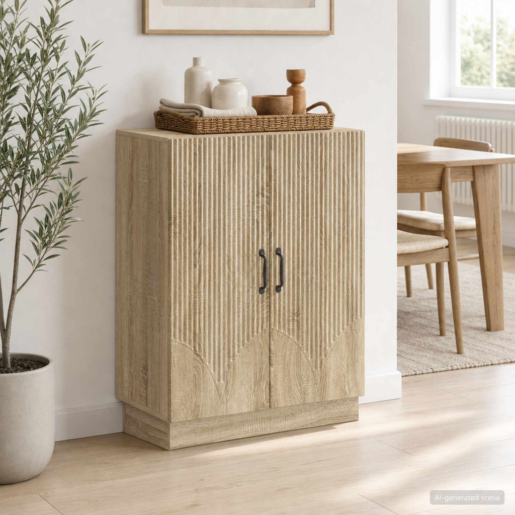 vidaXL Bufet dąb Sonoma 66 x 34,5 x 87 cm Drewno inżynieryjne