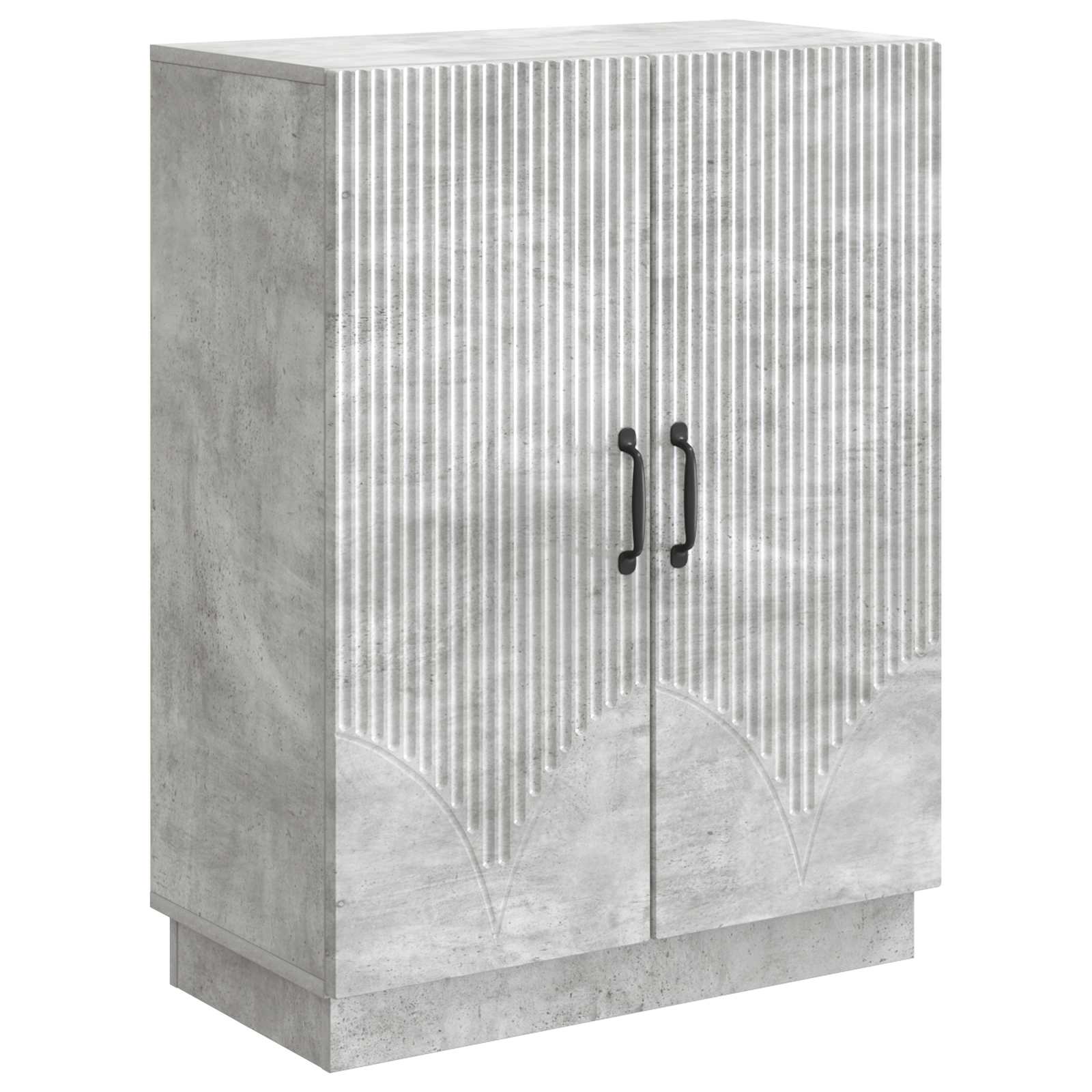 vidaXL Bufet Betonowy szary 66 x 34,5 x 87 cm Drewno inżynieryjne