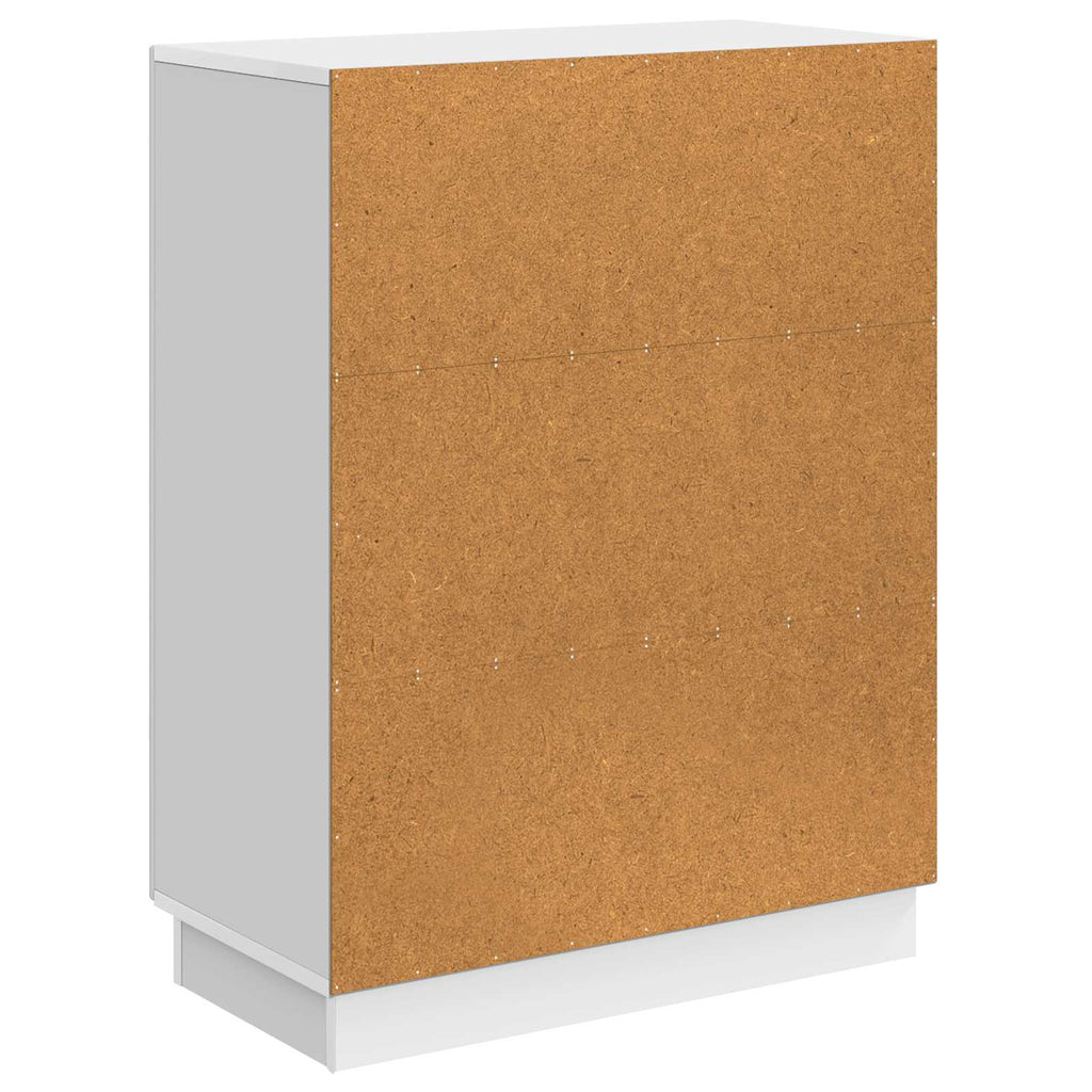 vidaXL Bufet Biały wysoki połysk 66 x 34,5 x 87 cm Drewno inżynieryjne