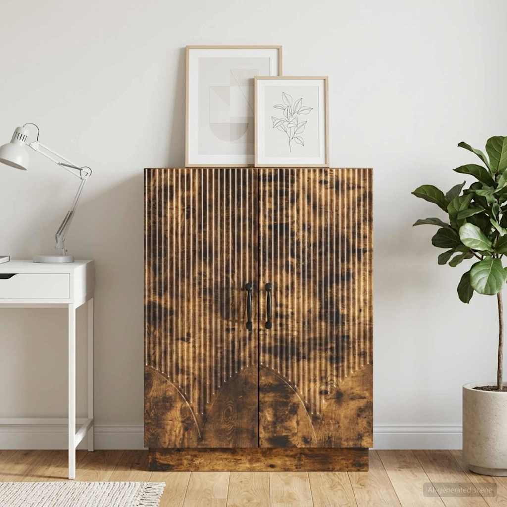 vidaXL Bufet Dąb wędzony 66 x 34,5 x 87 cm Drewno inżynieryjne