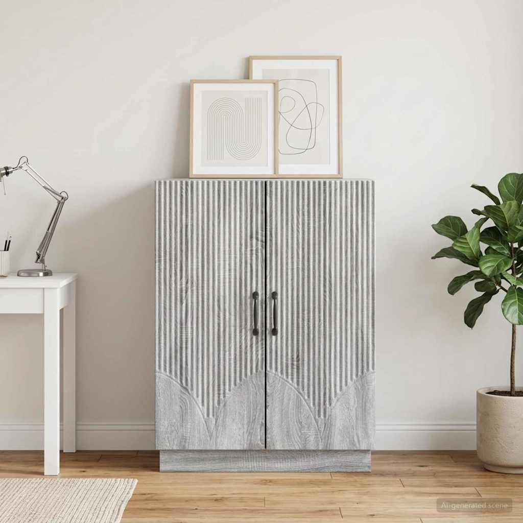 vidaXL Bufet Szary Sonoma 66 x 34,5 x 87 cm Drewno inżynieryjne