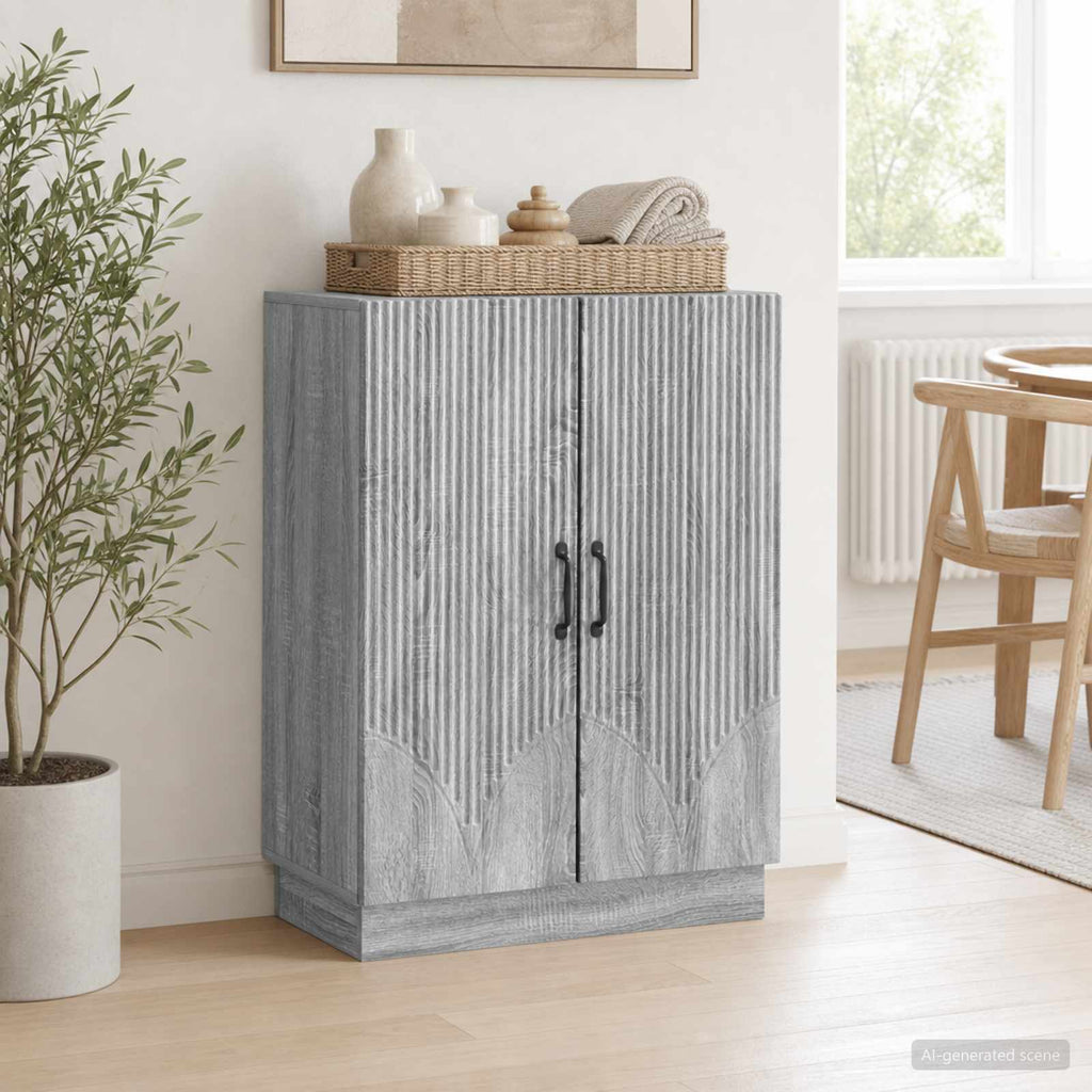 vidaXL Bufet Szary Sonoma 66 x 34,5 x 87 cm Drewno inżynieryjne