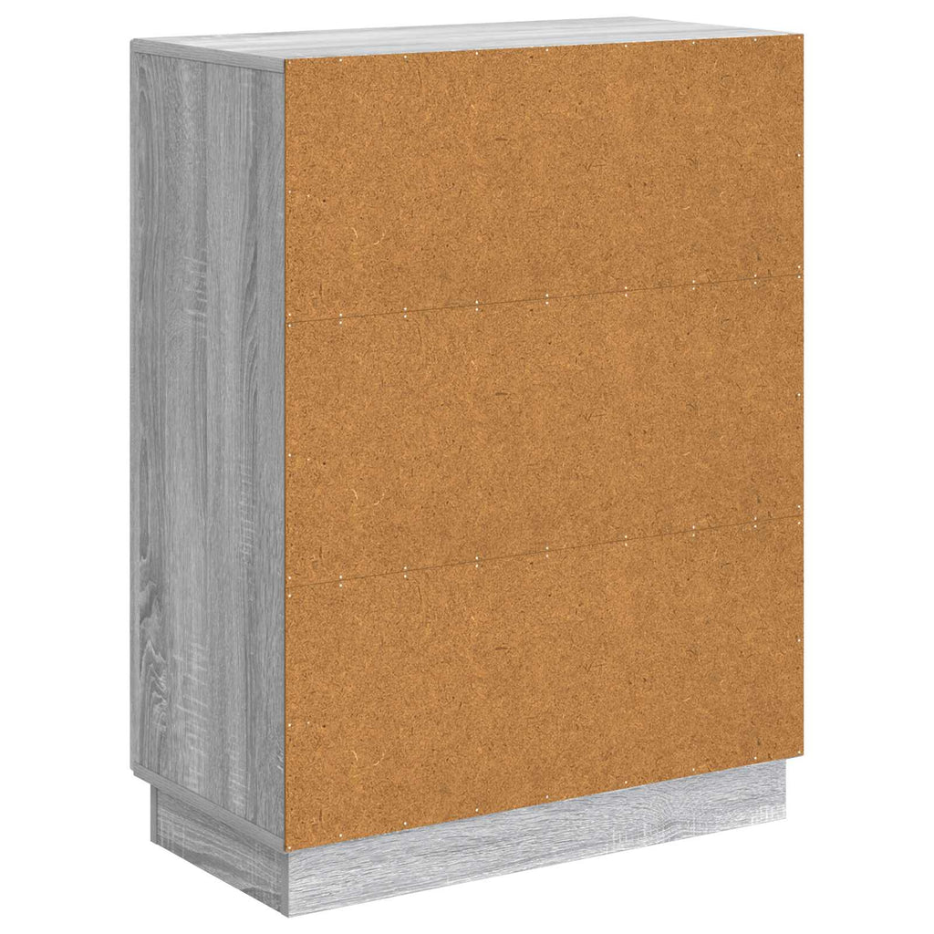 vidaXL Bufet Szary Sonoma 66 x 34,5 x 87 cm Drewno inżynieryjne