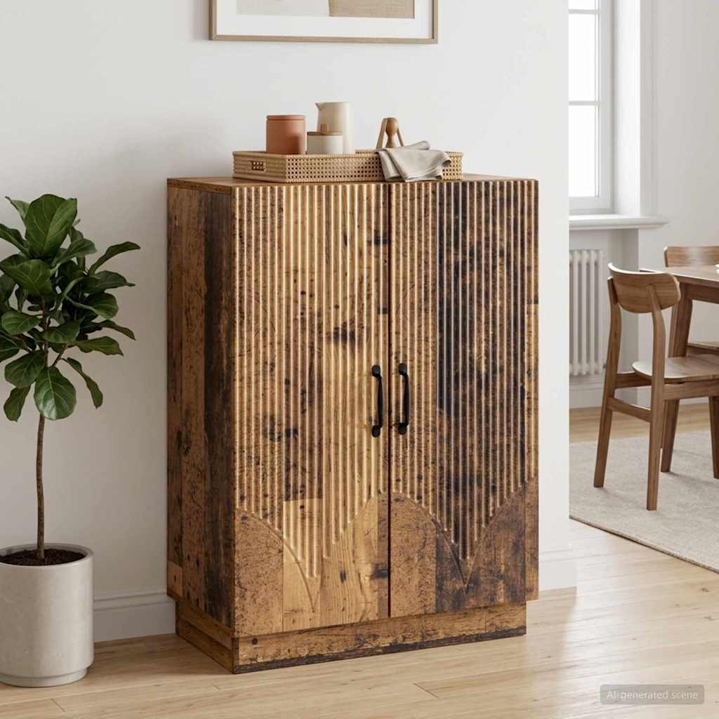 vidaXL Bufet Stare drewno 66 x 34,5 x 87 cm Drewno inżynieryjne