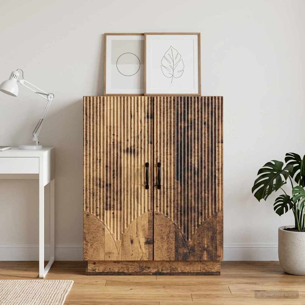 vidaXL Bufet Stare drewno 66 x 34,5 x 87 cm Drewno inżynieryjne