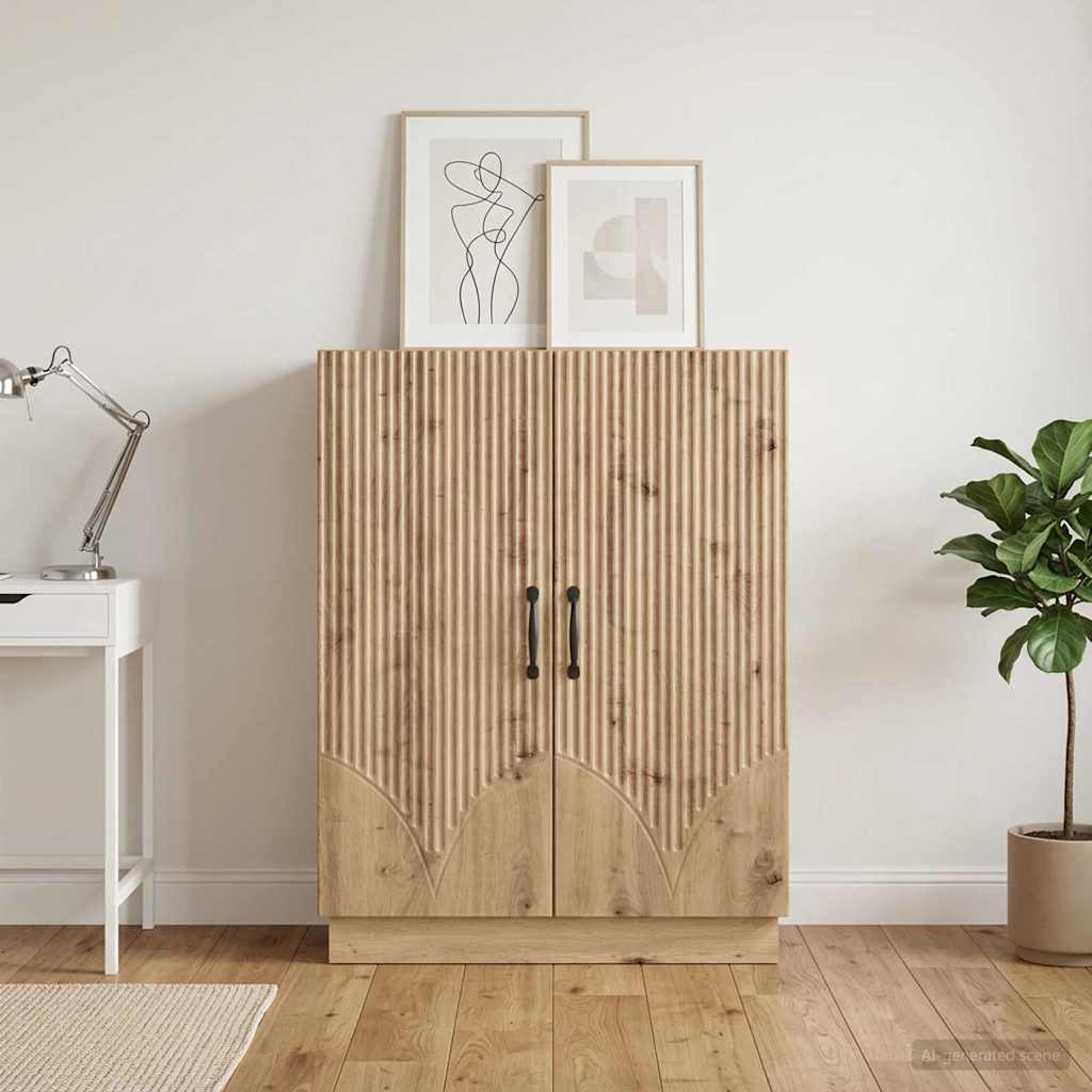 vidaXL Bufet Dąb artisan 66 x 34,5 x 87 cm Drewno inżynieryjne