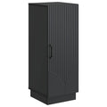 vidaXL Bufet Czarny 33 x 34,5 x 87 cm Drewno inżynieryjne