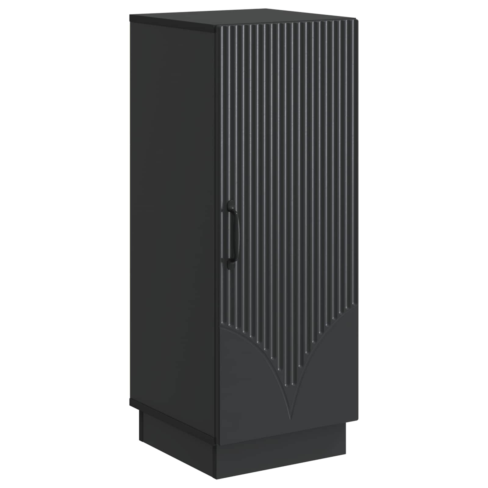 vidaXL Bufet Czarny 33 x 34,5 x 87 cm Drewno inżynieryjne