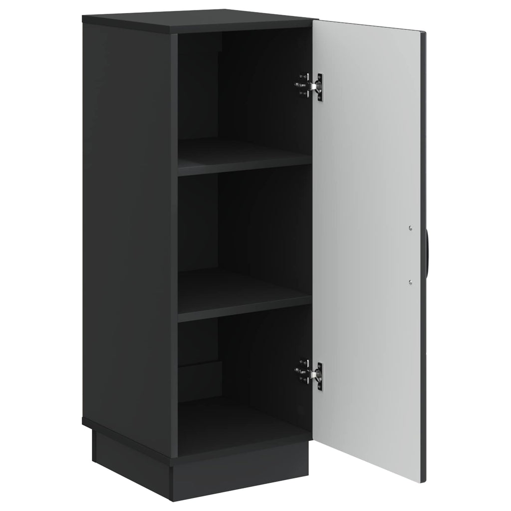 vidaXL Bufet Czarny 33 x 34,5 x 87 cm Drewno inżynieryjne