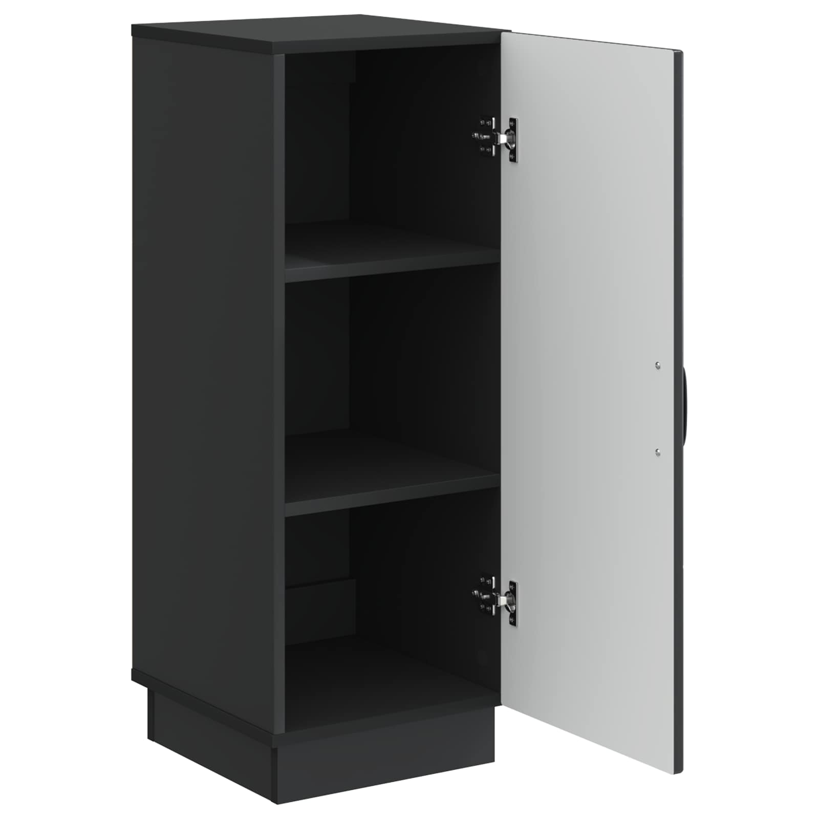 vidaXL Bufet Czarny 33 x 34,5 x 87 cm Drewno inżynieryjne