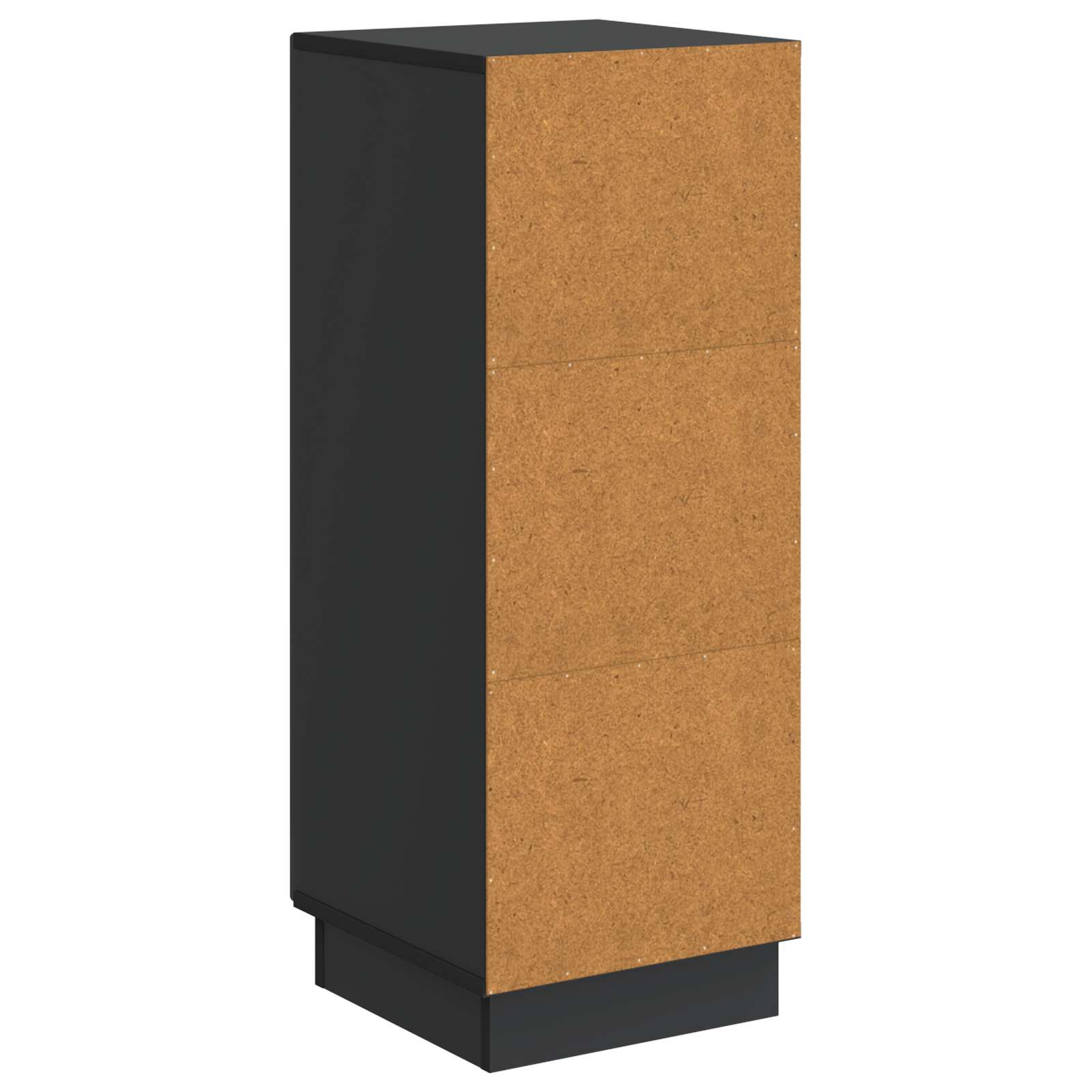 vidaXL Bufet Czarny 33 x 34,5 x 87 cm Drewno inżynieryjne